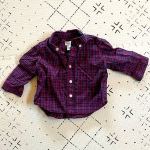 3M Ralph Lauren Blue and Red Plaid Button Up